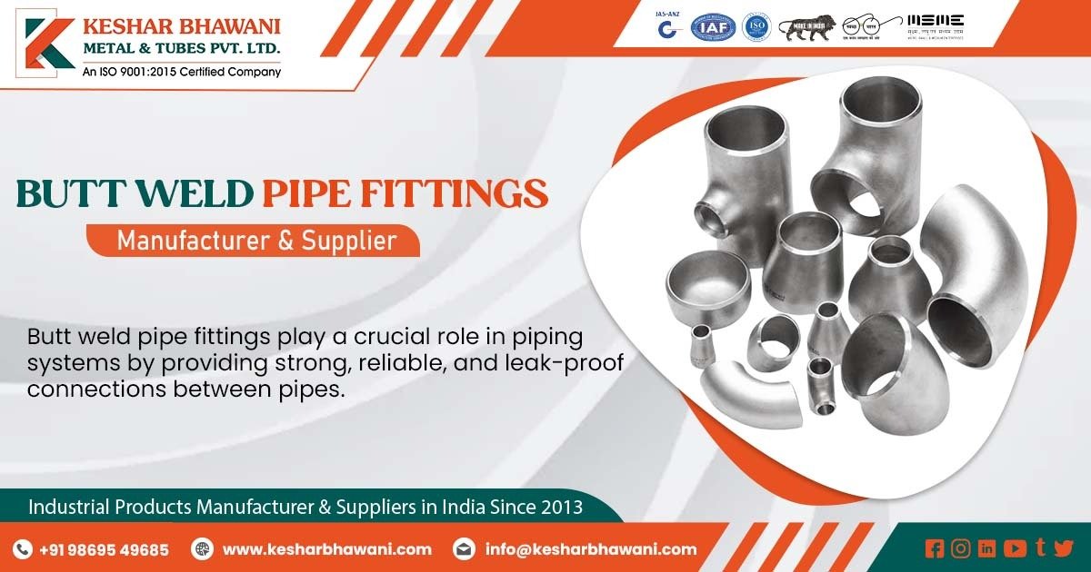 Manufacturer of Butt Weld Pipe Fitting in Mumbai