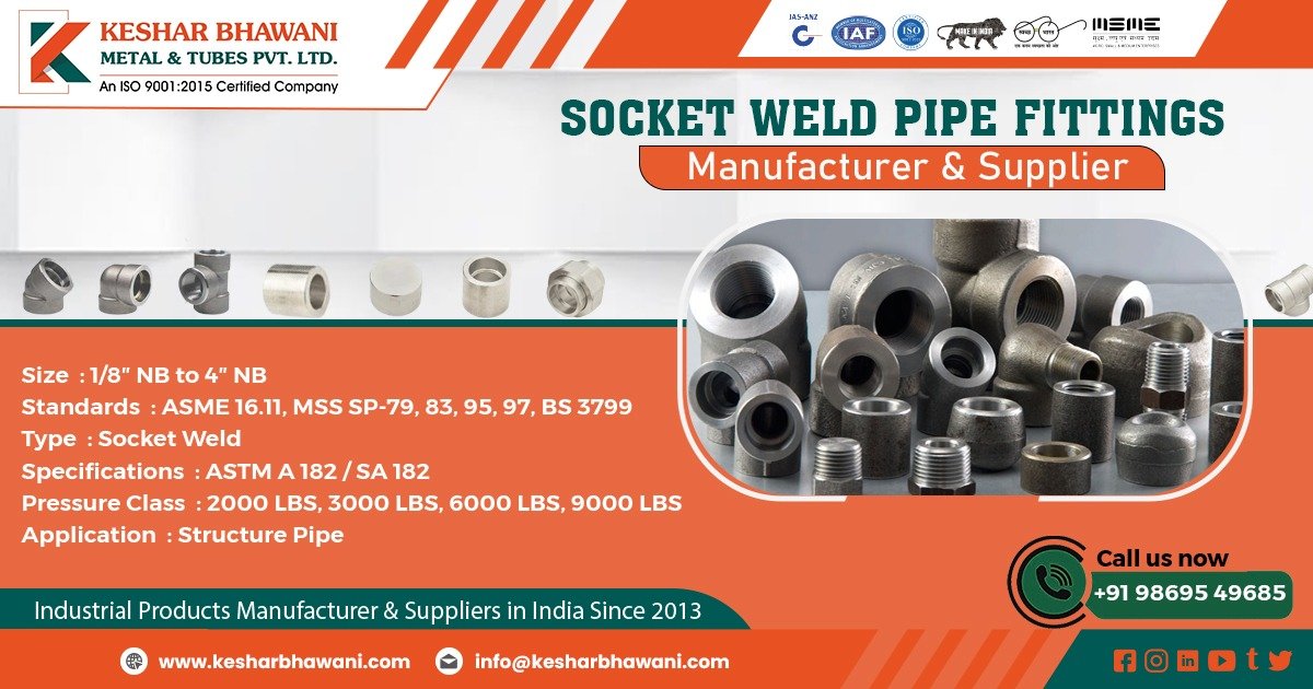 Supplier of Socket Weld Pipe Fittings in Madhya Pradesh