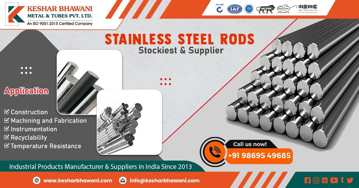 Supplier of Stainless Steel Rods in Madhya Pradesh