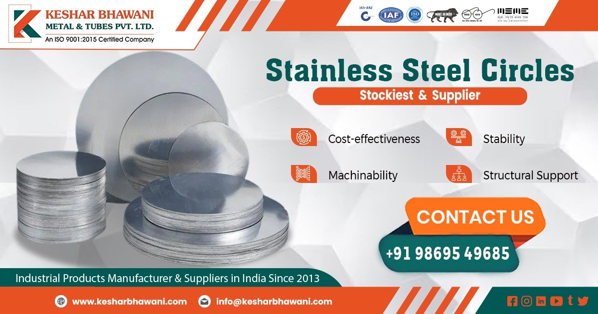 Supplier of Stainless Steel Circle in Karnataka