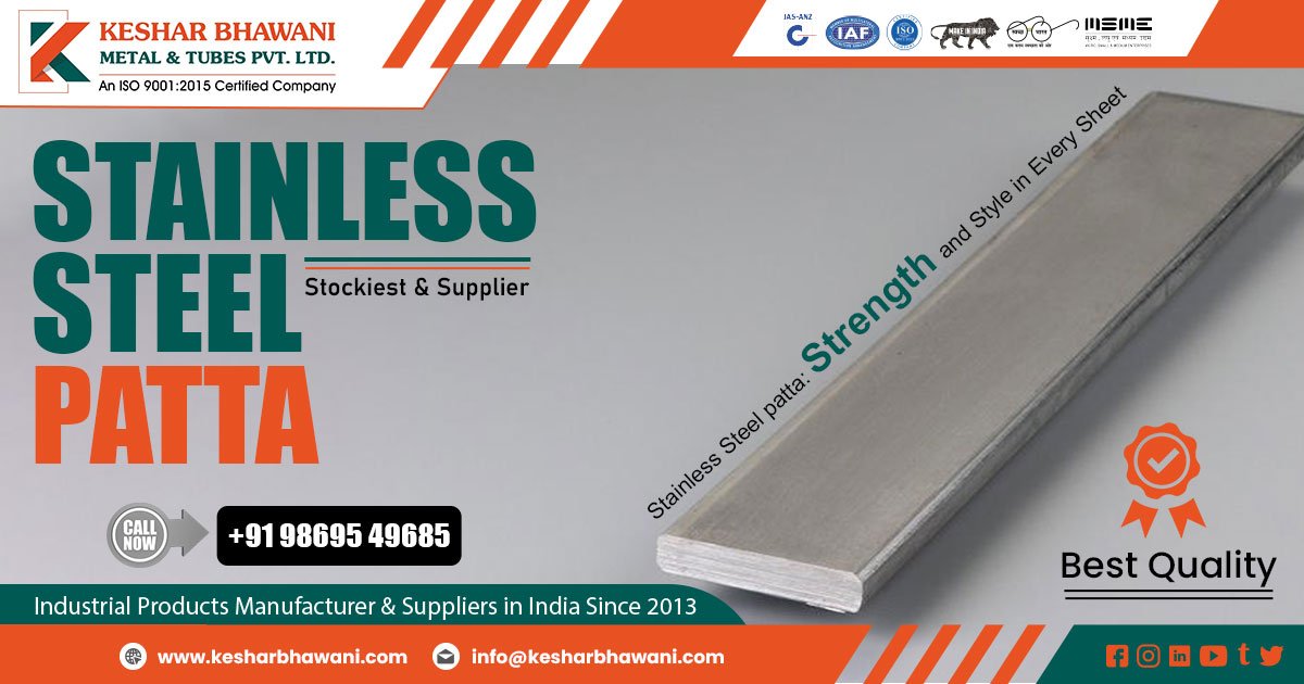 Supplier of Stainless Steel Patta in Uttar Pradesh