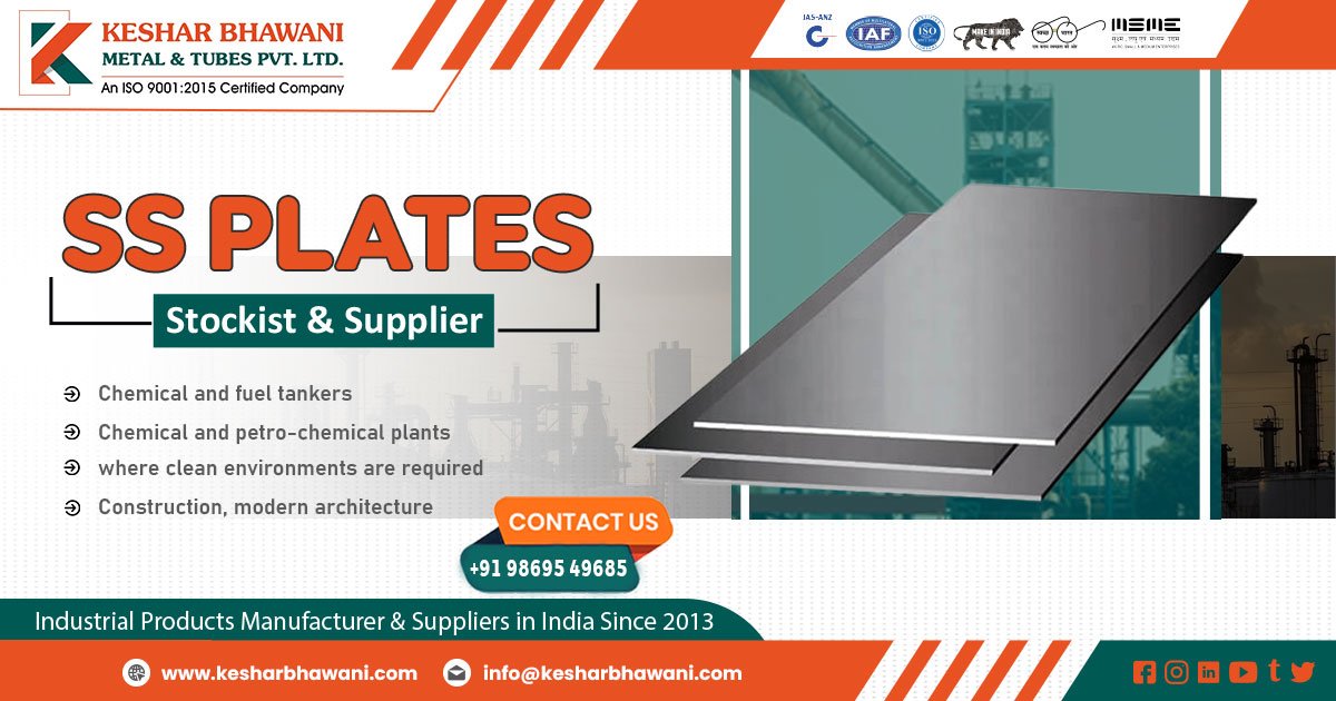 Supplier of Stainless Steel Plates in Madhya Pradesh