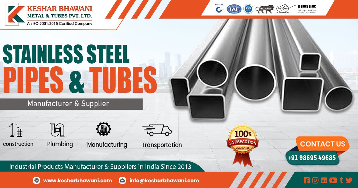 Supplier of Stainless Steel Pipes and Tubes in Telangana