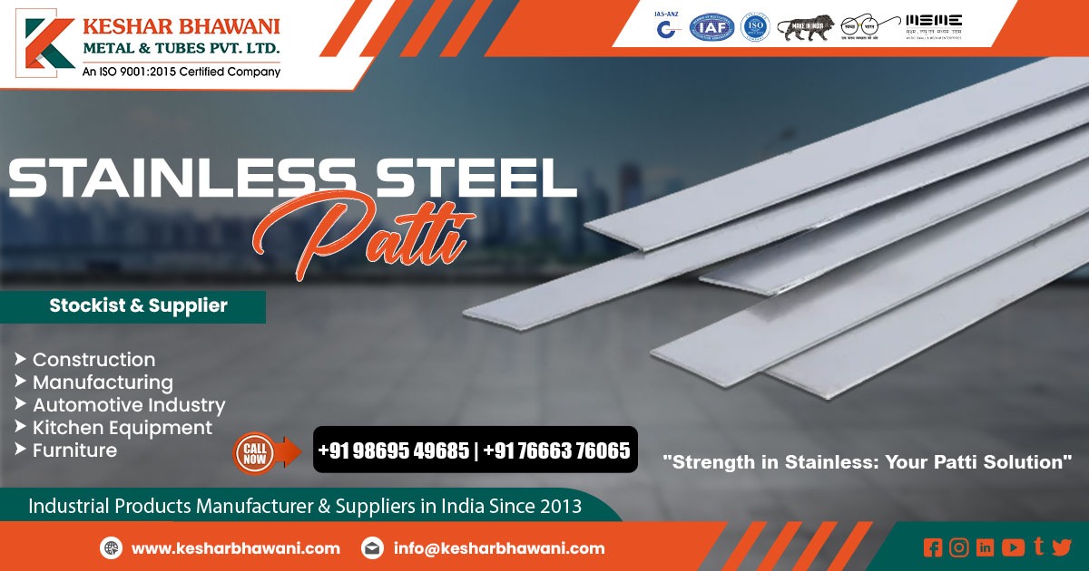 Stainless Steel Patti Supplier in Odisha