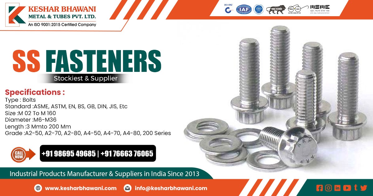 Supplier of Stainless Steel Fasteners in Odisha