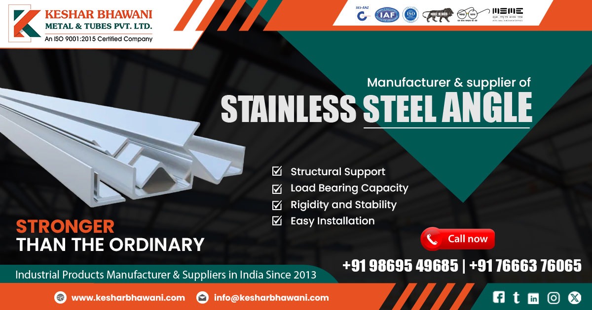 Stainless Steel Angles Supplier in Tamil Nadu