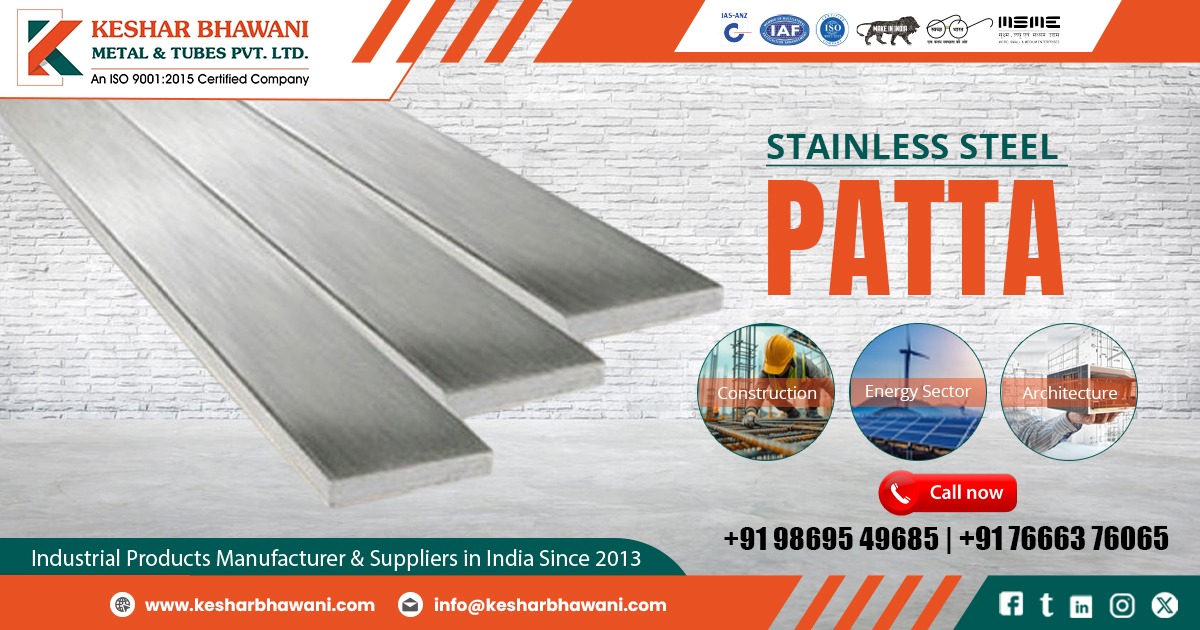 Stainless Steel Patta Supplier in Rajasthan