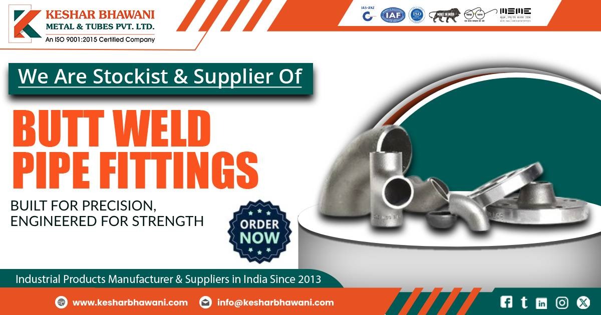 Butt Weld Pipe Fittings Supplier in Chhattisgarh