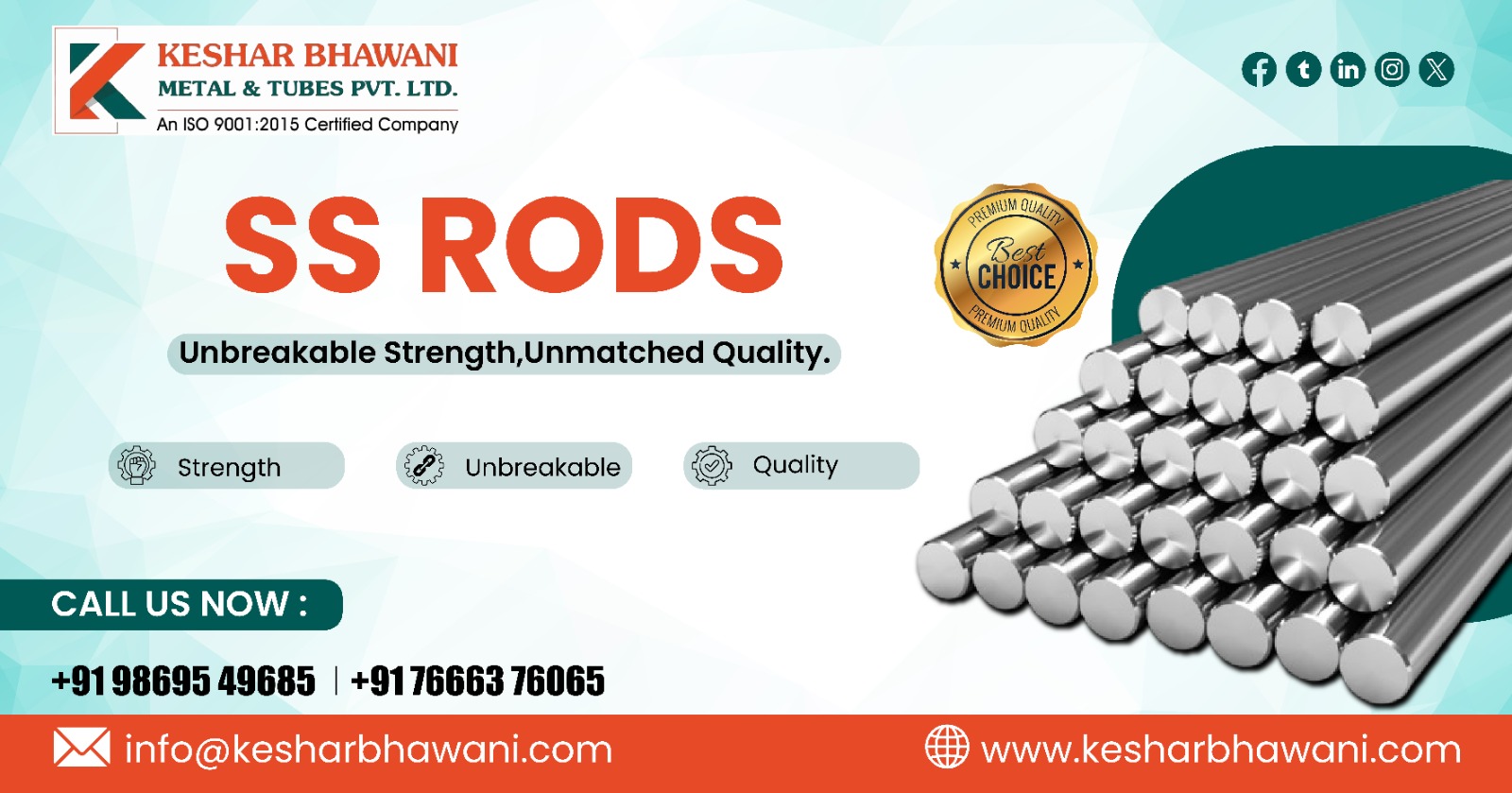Stainless Steel Rods in Rajasthan