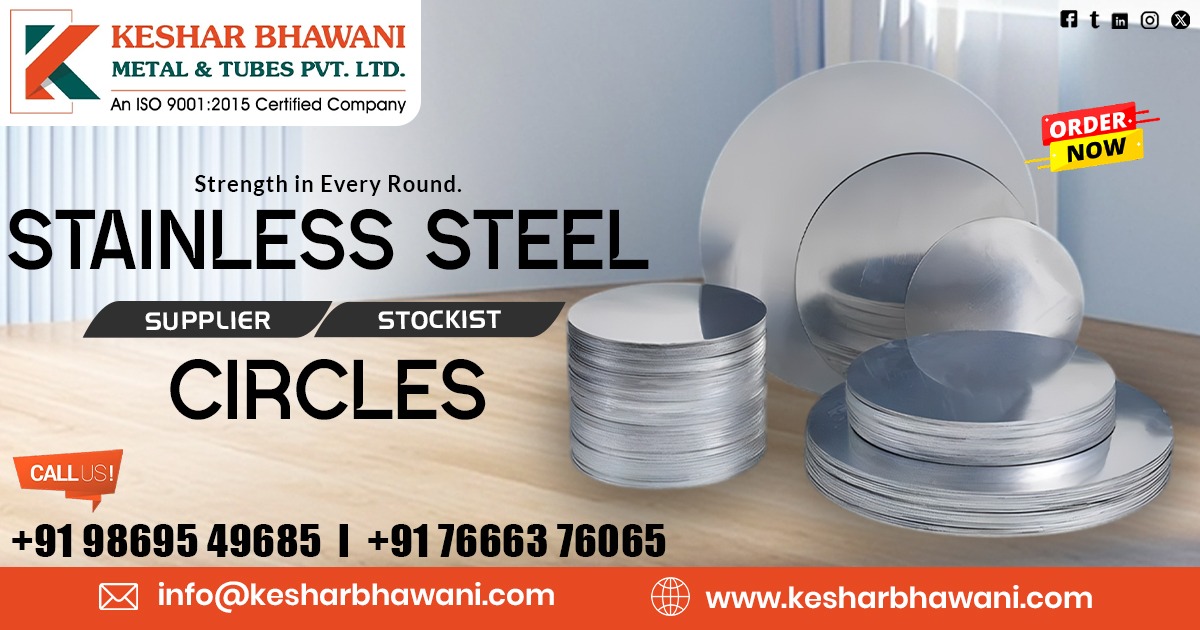 High-quality stainless steel circles in Bihar, offering durable, precise, and corrosion-resistant solutions for industrial applications.