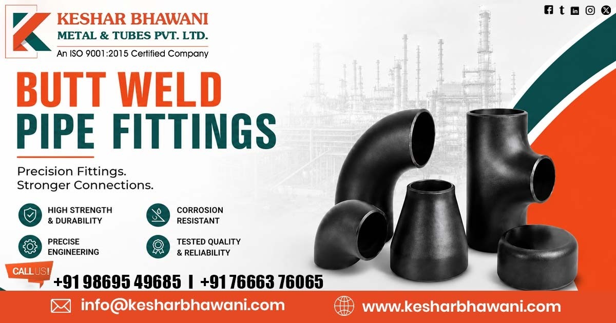 High-Quality Butt Weld Pipe Fitting in Rajasthan