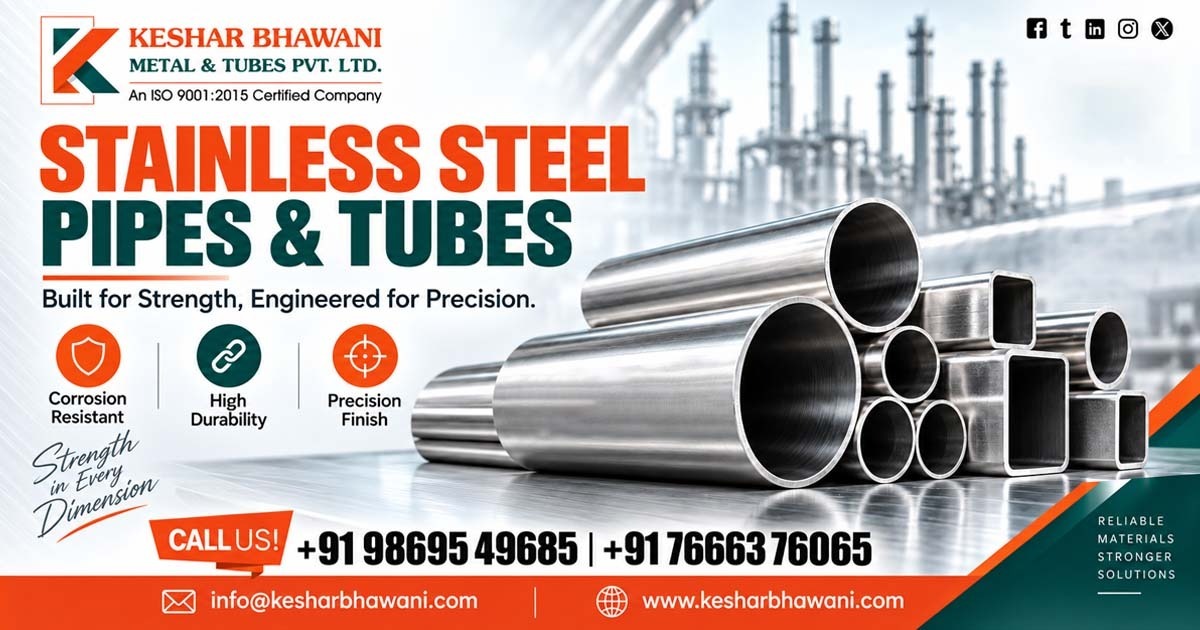 Stainless Steel Pipes and Tubes Supplier In Mizoram