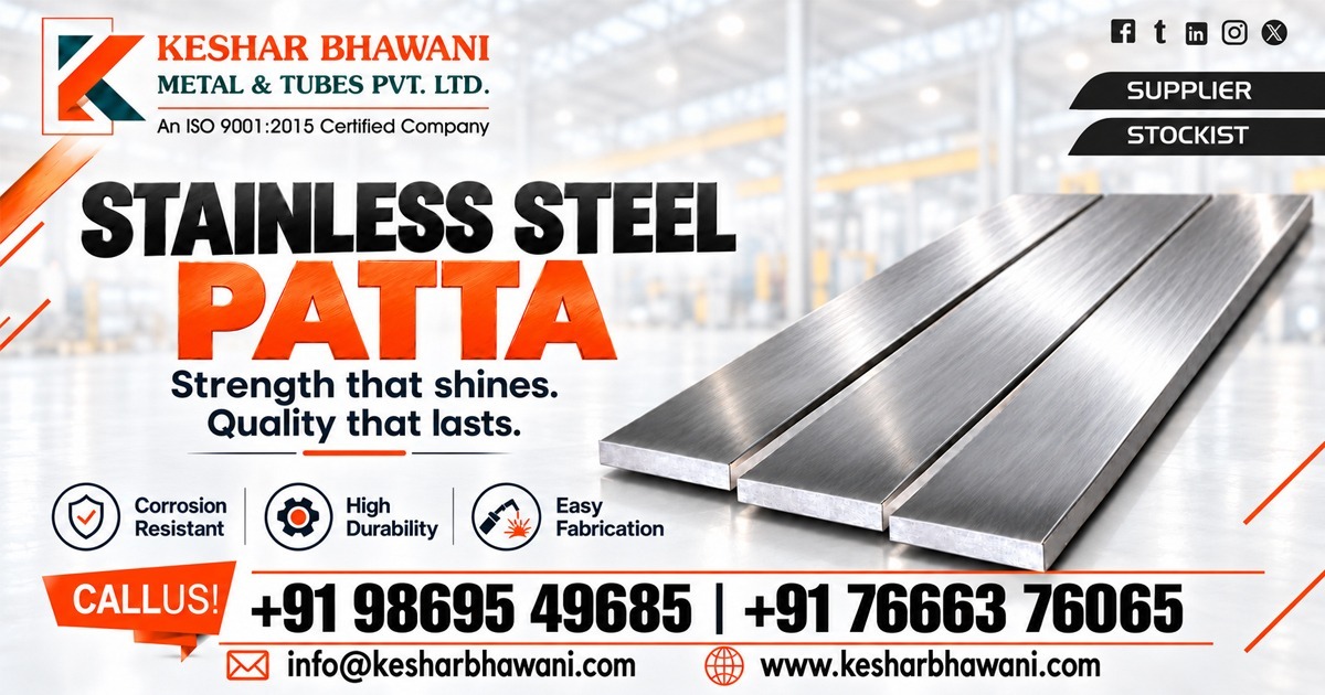 Stainless Steel Patta Supplier In Uttar Pradesh